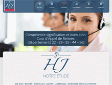 Tablet Screenshot of huissiers-nantes.com